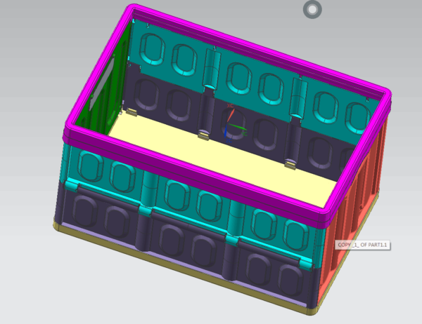 4 fold container