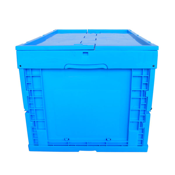 collapsible plastic crate on wheels