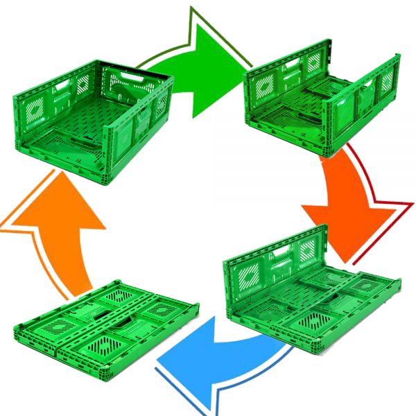 folding vegetable crates