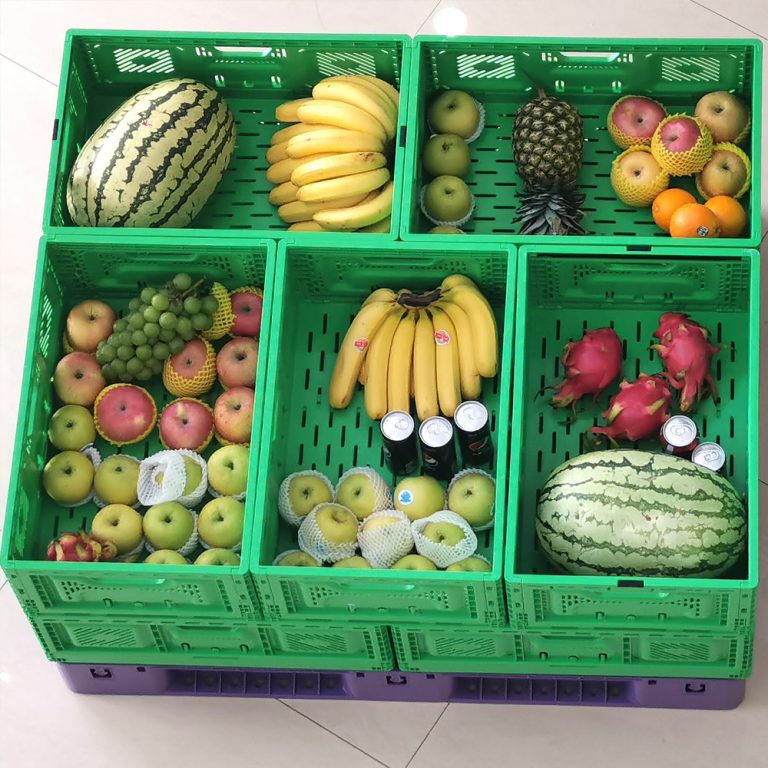 Folding vegetable crates,Foldable crates for groceries Factory Price‎