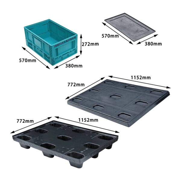 modular folding storage boxes