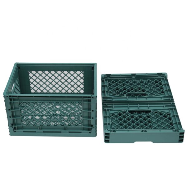 plastic collapsible milk crate