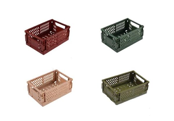 plastic mini milk crate