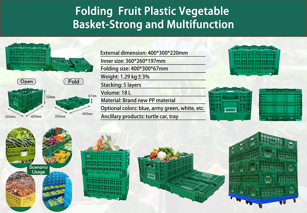 green vegetable crates